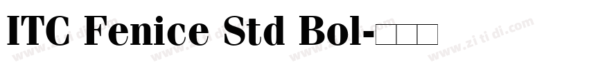 ITC Fenice Std Bol字体转换